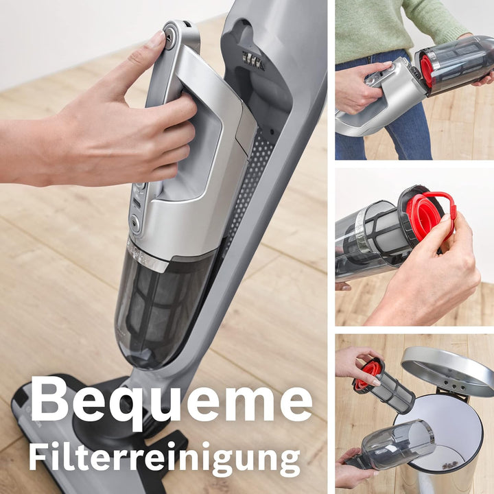 Bosch Akku-Staubsauger Flexxo 2in1 Serie 4 BBH3K2801, kabelloser Handstaubsauger, beutellos, hohe Sa