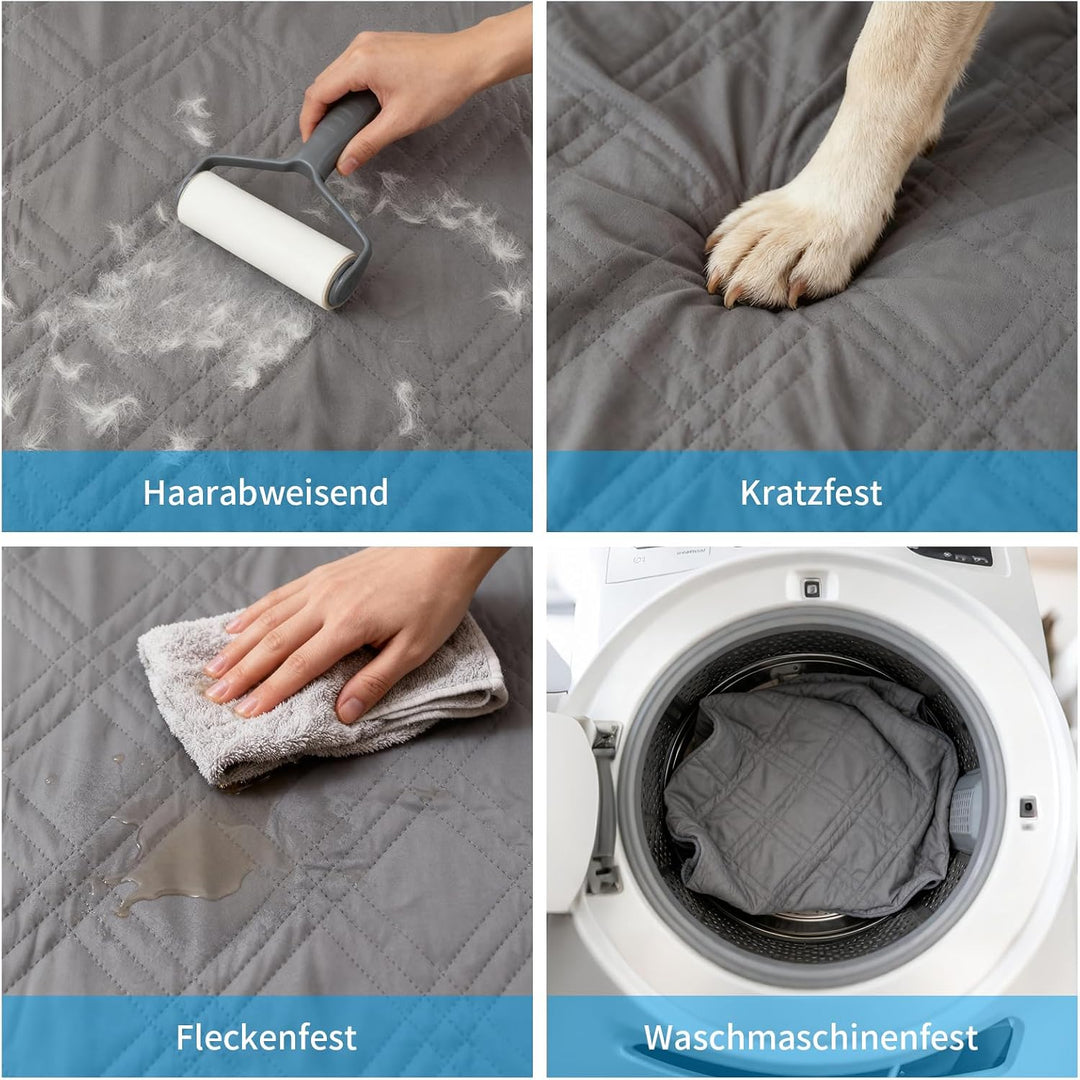 wasserdichte Hundedecke, wasserdichte Decke 178 x 76 cm, Sofaschutz Hund mit rutschfeste Rückseite,