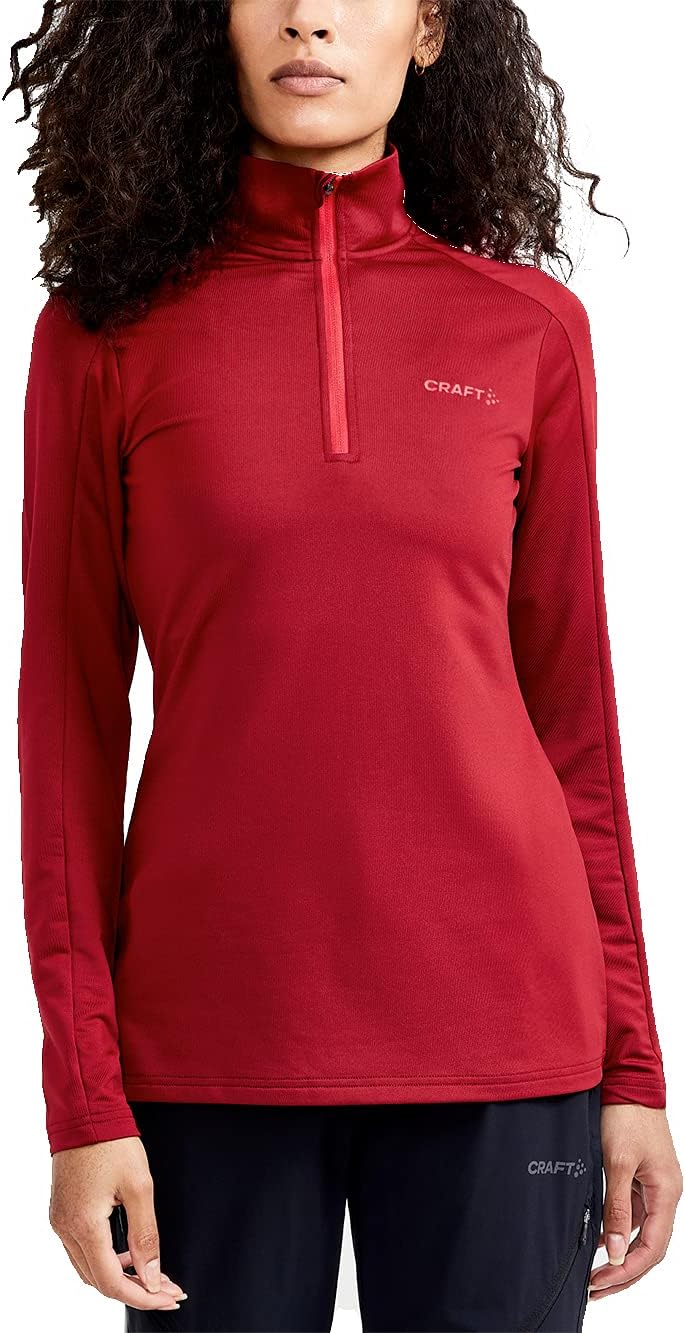 Craft Sportswear Damen Core Gain Midlayer, Rhabarberfarben, X-Klein