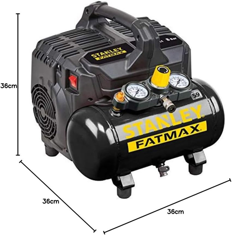 STANLEY FATMAX Silent Air Compressor DST 101/8/6SI - Silent Compressor - 59