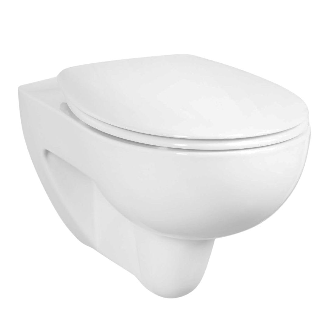 Geberit Renova Nr. 1 WC spülrandlos Tiefspüler inkl. Sitz mit Absenkautomatik und Beschichtung