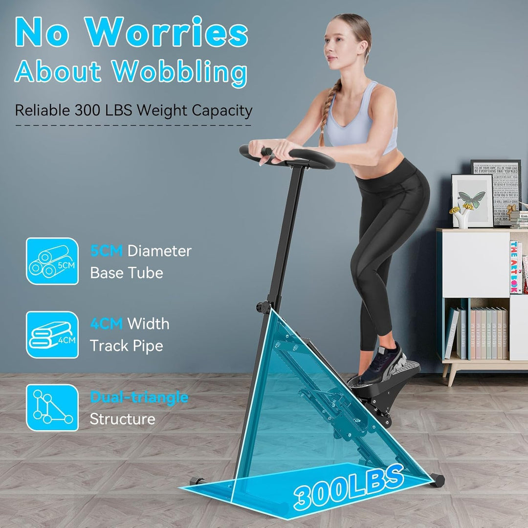 Treppensteiger für Zuhause, Treppensteiger, faltbar, grosses Pedal, vertikale Klettermaschine für Ga