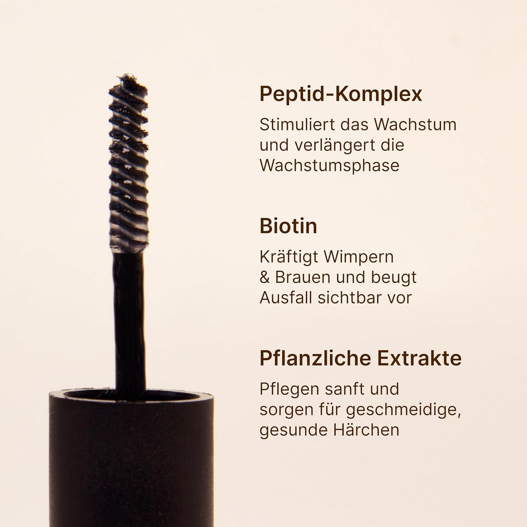 Lash & Brow Treatment – Wimpern- & Augenbrauen Serum mit Koffein & Biotin I für vollere, kräftigere