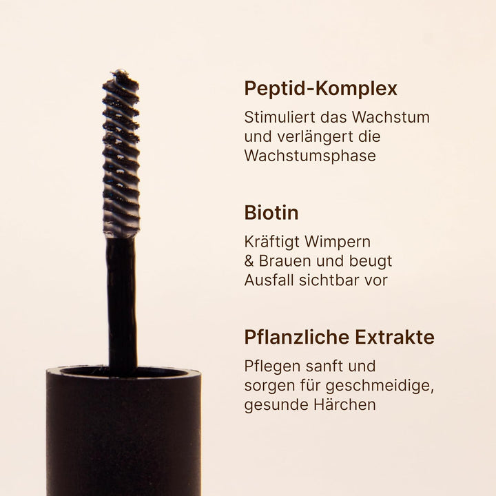 Lash & Brow Treatment – Wimpern- & Augenbrauen Serum mit Koffein & Biotin I für vollere, kräftigere
