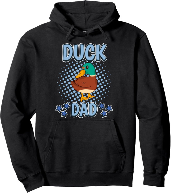 Herren Duck Dad Papa Vatertag Enten Pullover Hoodie