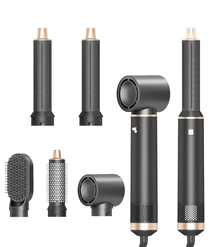 5 in 1 Hair Dryer Brush Hot Air Curling Brush Negative Ion Air Styler
