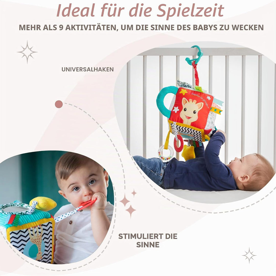 Sophie la Girafe VUI230853 Sinnesspielzeug, Black | Biobasierter Kunststoff | Badespiel Glöckchen un
