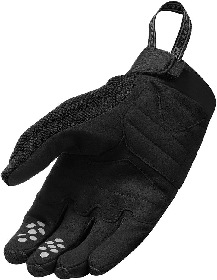REV'IT! Revit Massif Motorradhandschuhe, schwarz, L | Stretch-Einsätze L Schwarz, L Schwarz