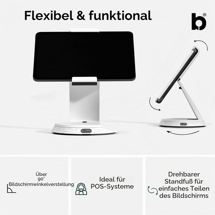 Bouncepad Eddy - universelle Tischhalterung kompatibel mit fast allen wichtigen iPads und Tablets, w