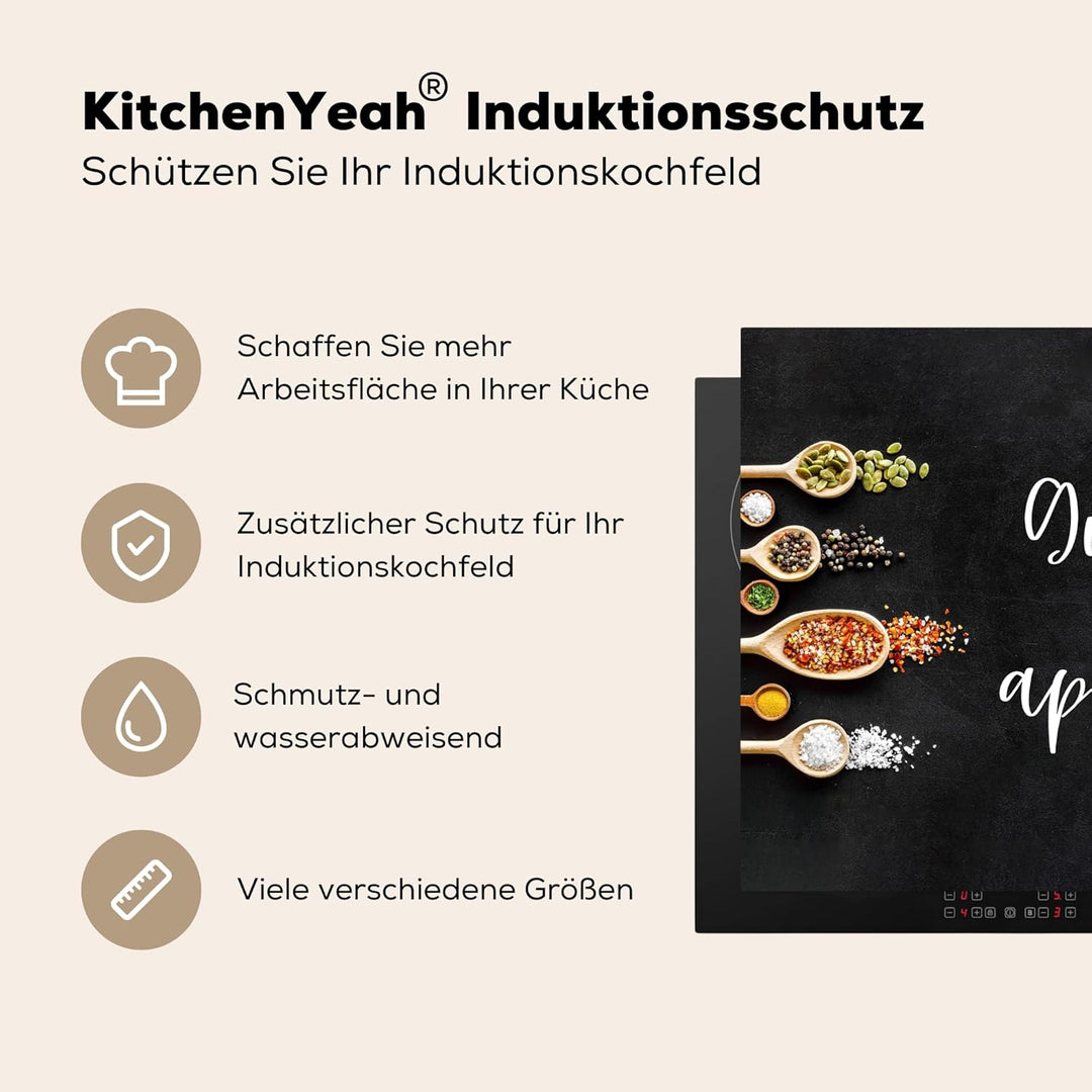 KitchenYeah© Herdabdeckplatte Einteilig Induktionsmatte Küche Abdeckung Ceranfeld Herd Abdeckplatte