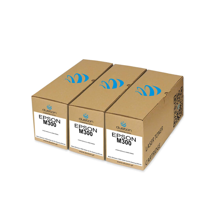 duston 3X M300, S050691 Schwarz Toner kompatibel zu Epson ALM300D M300DN