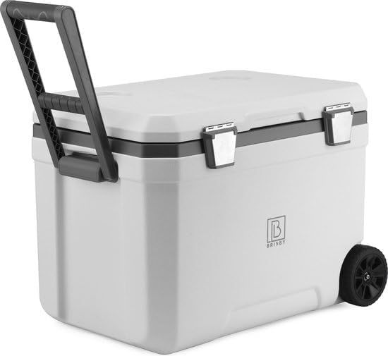 Brisby Kühlbox Camping - 45L, Kühlbox ohne Strom, inkl. 4 Dicke Kühlelemente, 3 Tage kühle Isolation