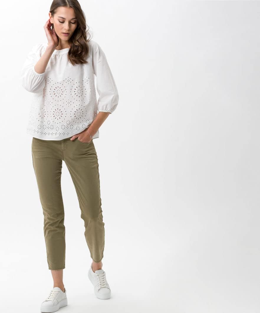 BRAX 7/8 Damen Jeans Hose Style Skinny Jeans S 7/8 Stretchdenim Blue 26W / 32L Olive, 26W / 32L Oliv