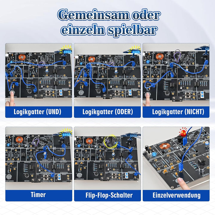 PEMENOL Digital Schaltungs Lern Löt Bausatz DIY Kit mit Lüfter&amp;LED-Lampe Multifunktional Elektronik