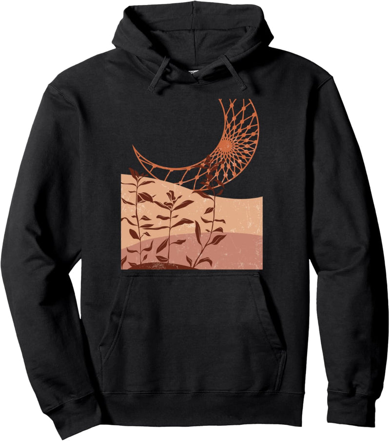 Abstrakte Landschaft im Freien Mondpflanzen Pullover Hoodie