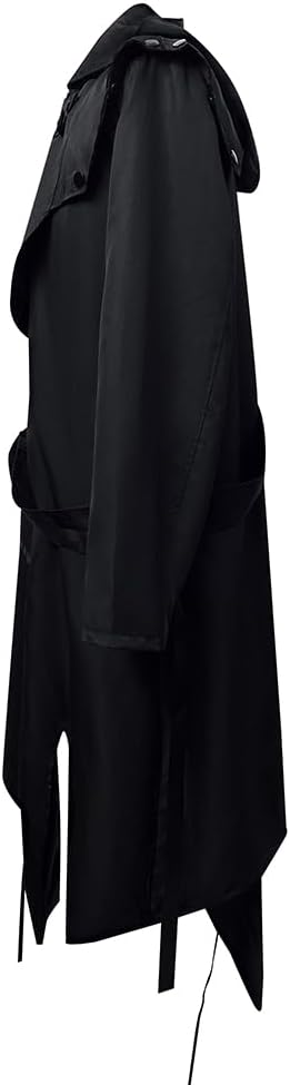 Feynman Herren Vintage Frack Steampunk Gothic Jacke Viktorianischen Retro Mittellang Mantel Punk Jac