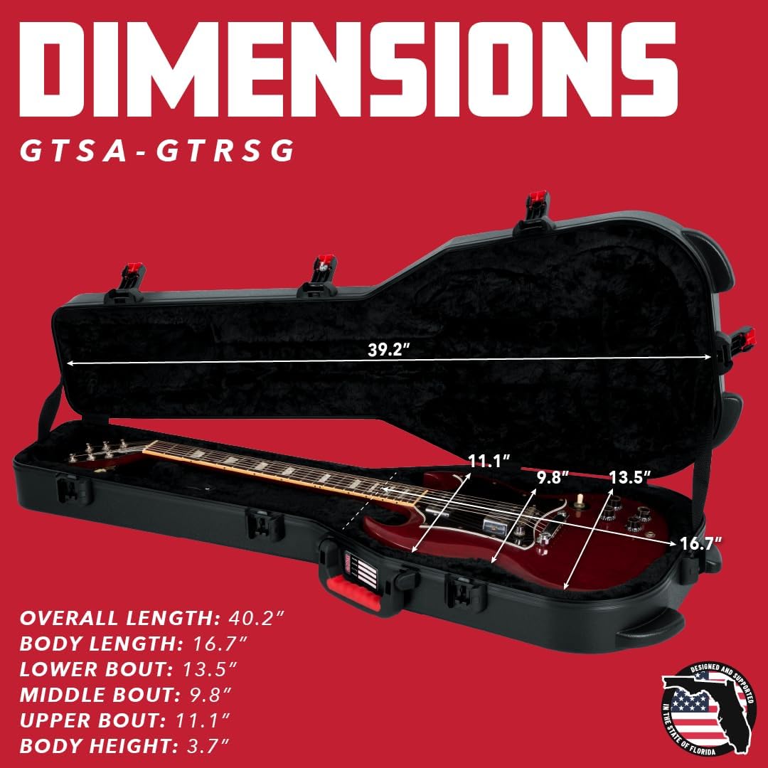 GATOR-Fälle Polyethylen GTSA für Gibson SG Geben Sie Gibson SG ein, Geben Sie Gibson SG ein