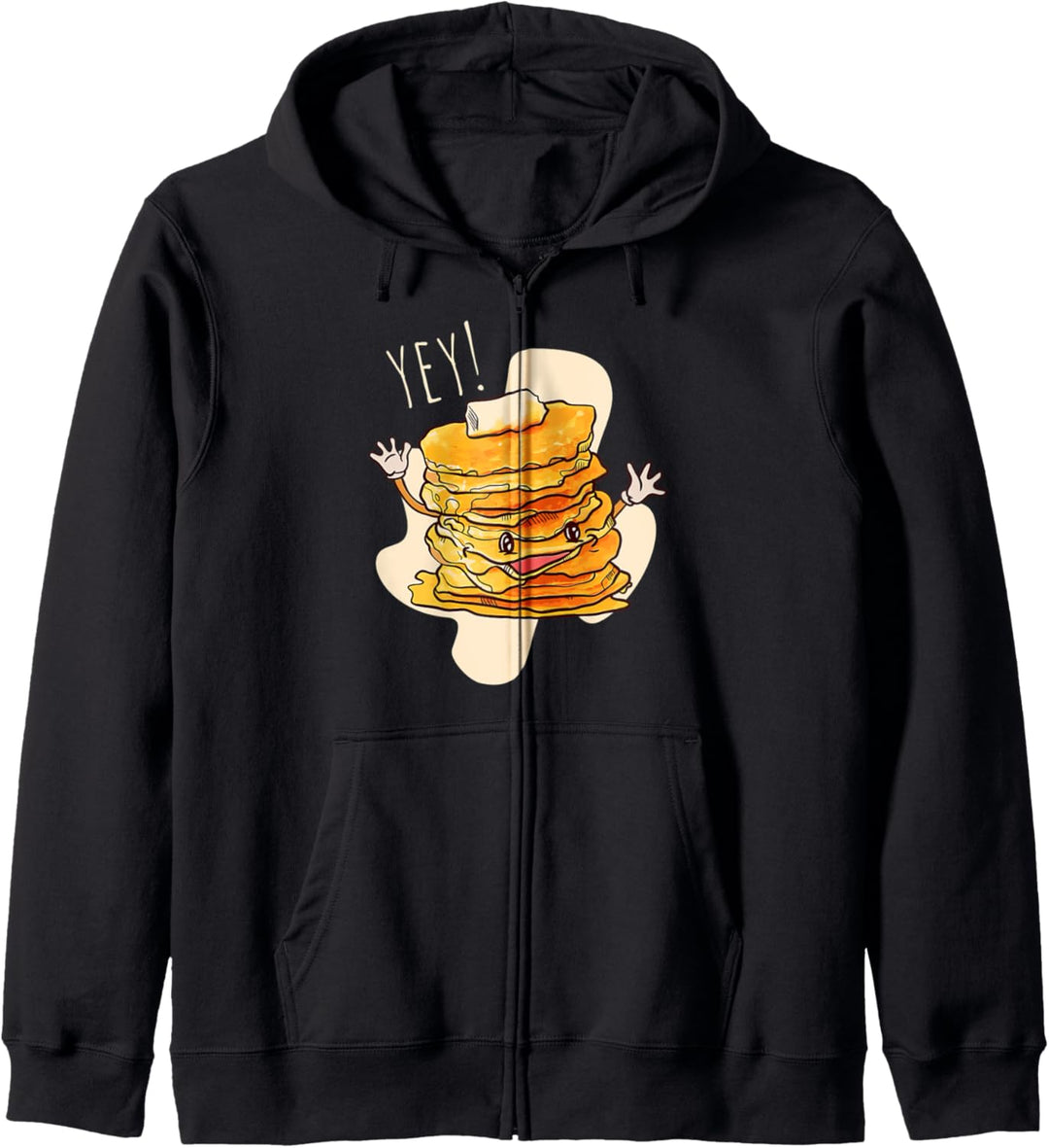 Ja! Pfannkuchen Turm voller Sirup Geschenk Fun T Shirt Kapuzenjacke