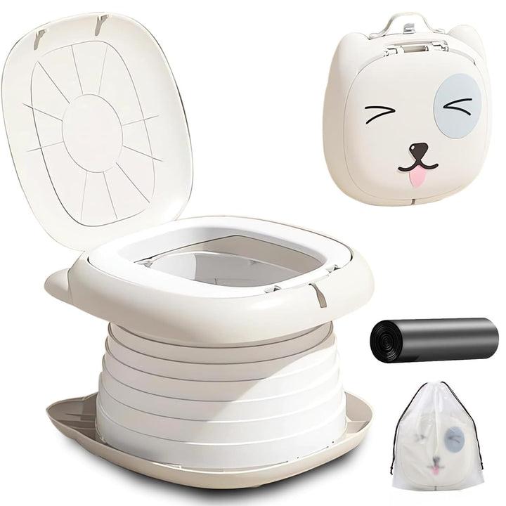 auvstar Töpfchen Falttoilette Kinder,Tragbare Kinder Reise Töpfchen,Baby Kindertoilette,Tragbarer tö