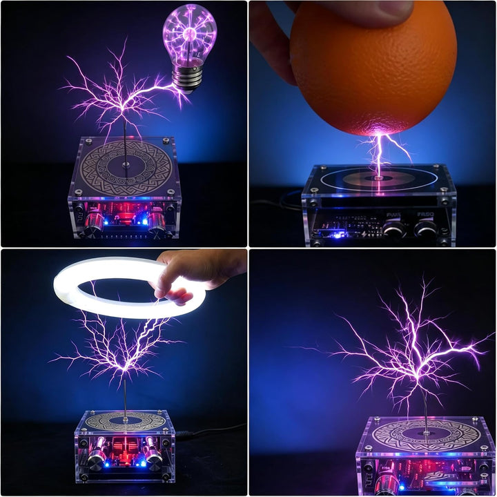 Musik Tesla Spule Bluetooth Lautsprecher mit LED, Berührbarer Lichtbogen Plasma Generator, Tesla Coi