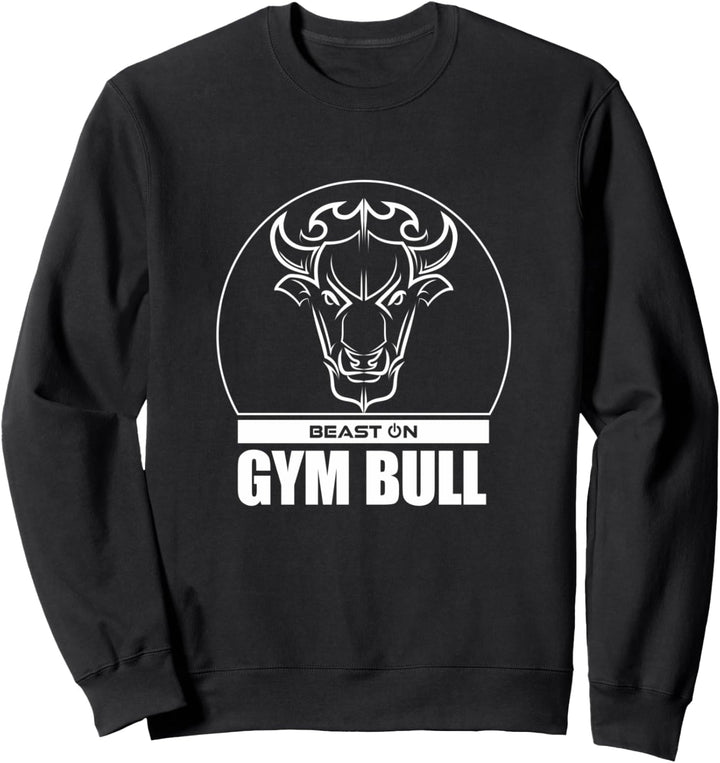 Gym Bull Beast Stier Kopf Gym Fitness Training Workout Gains Sweatshirt
