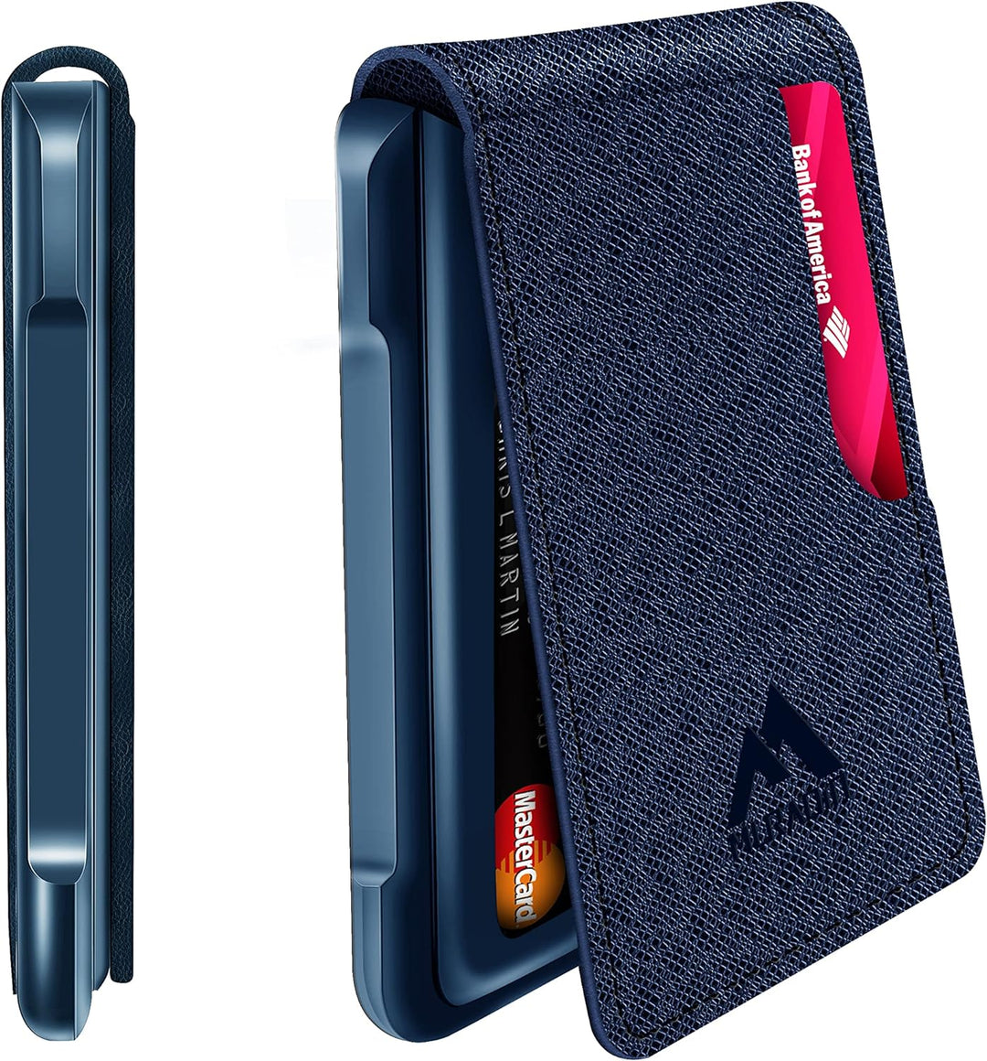 MURADIN Schlanker RFID-blockierender Metall-Kartenhalter, Taktische minimalistische Brieftasche für