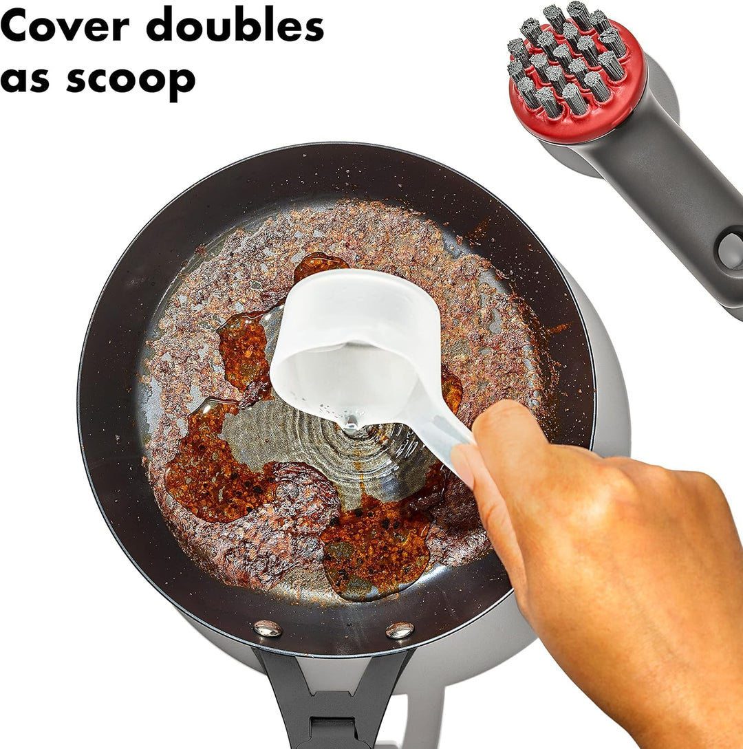 OXO Robuste Bürste für den Aussenbereich mit Abdeckung Robuste Bürste mit Abdeckung, Robuste Bürste