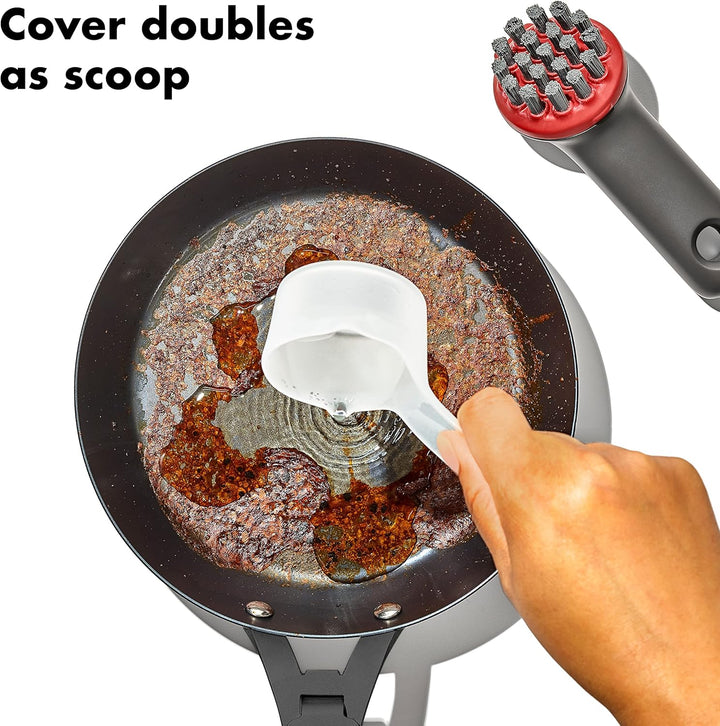 OXO Robuste Bürste für den Aussenbereich mit Abdeckung Robuste Bürste mit Abdeckung, Robuste Bürste