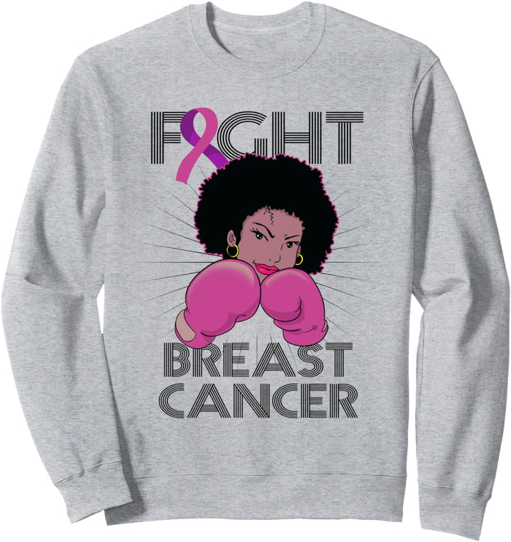 Fight Breast Cancer Awareness Month Black Brustkrebs Sweatshirt