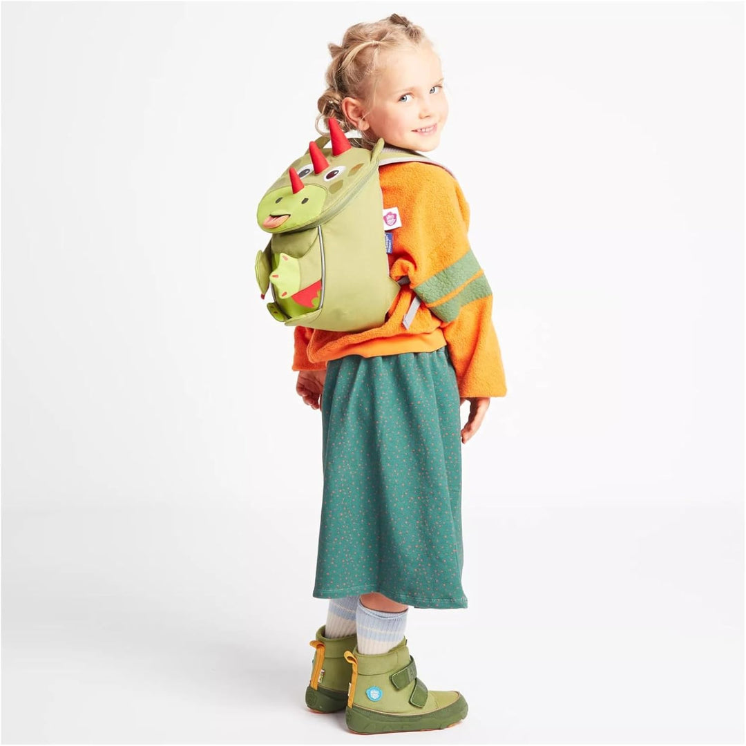 Affenzahn Unisex Kinder Little Friend Kinderrucksack 1 Stück (1er Pack) Drache - Grün