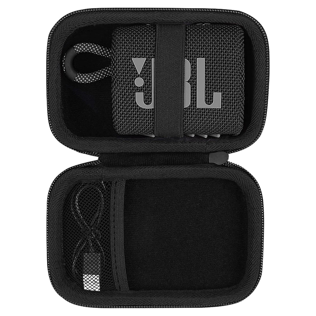 co2CREA Hart Reise Schutz Hülle Etui Tasche für JBL GO 4 /JBL GO 3 Eco/JBL GO 3 Ultra tragbarer Blue