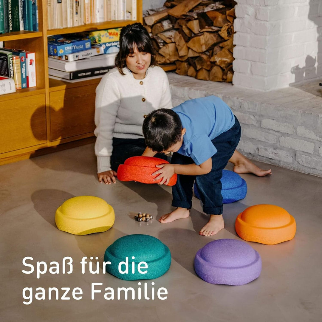 Stapelstein® Balanciersteine 6er | rainbow Set | Balancieren für Kinder Indoor & Outdoor Rainbow Cla