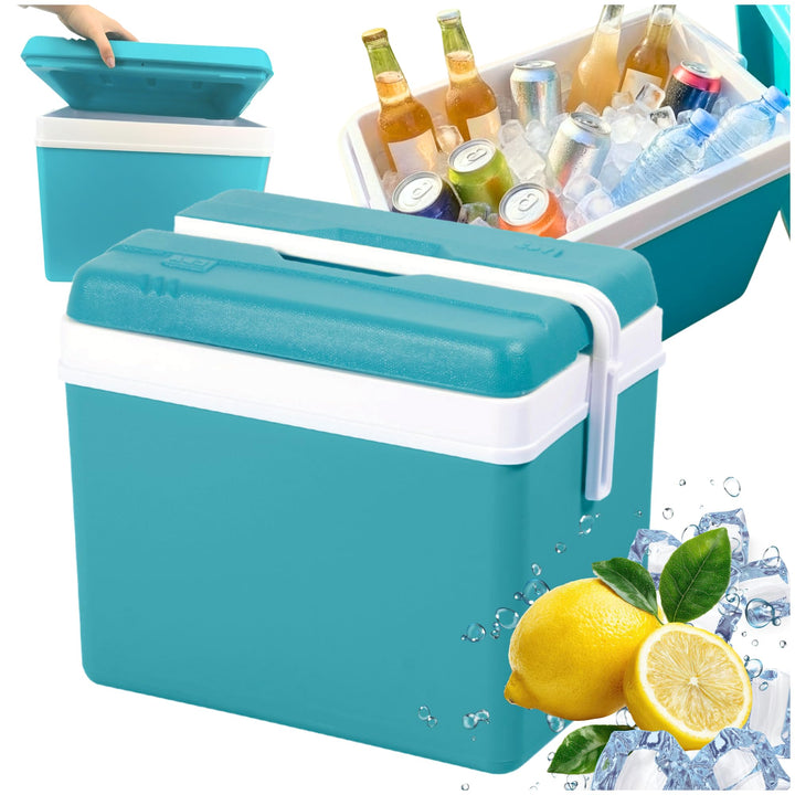 Kühlbox Passiv 35L – Tragbare Isolierbox ohne Strom, Campingbox für Auto, Picknick & Strand – Kompak