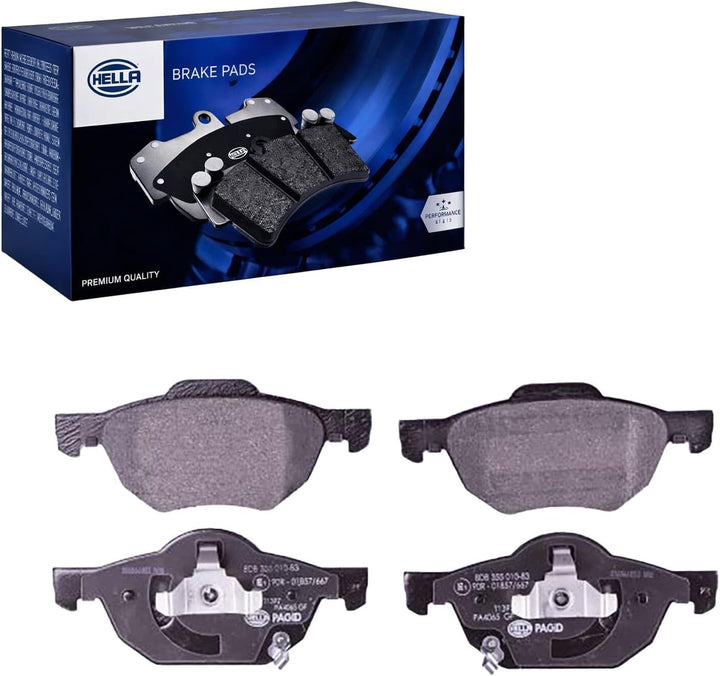 HELLA PAGID 8DB 355 010-831 Bremsbelagsatz - T1397 - Dicke/Stärke: 17mm - Bremssystem: Teves - mit a