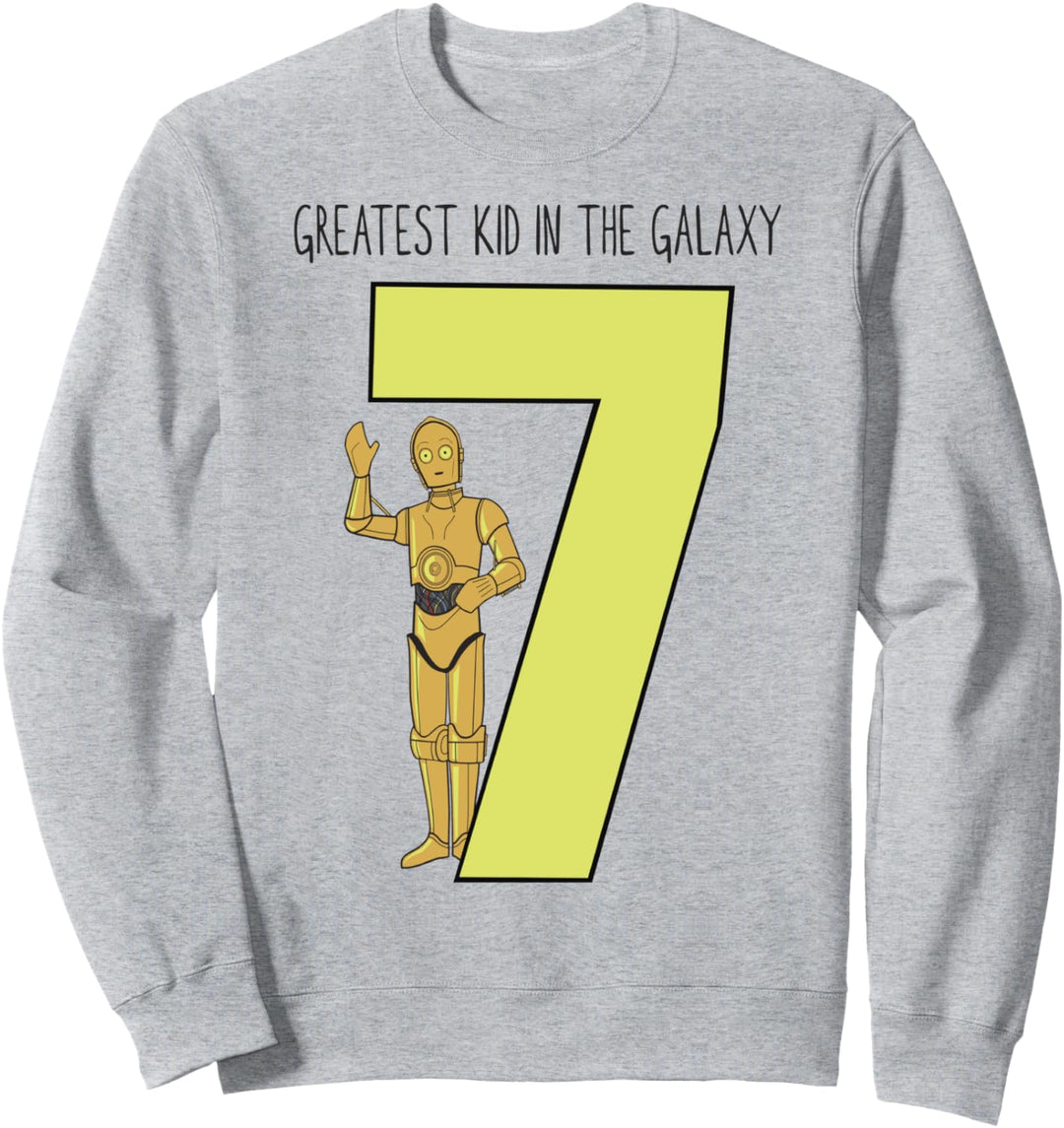 Star Wars C-3PO Greatest Seventh Birthday Sweatshirt