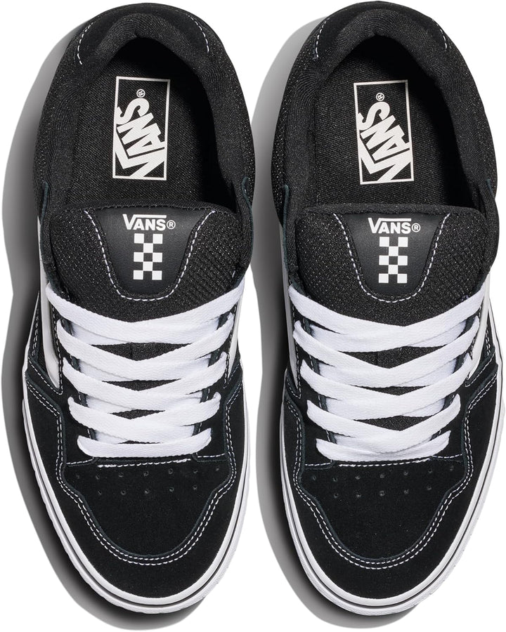 Vans Herren Caldrone Sneaker 48 EU Suede Mesh Black White, 48 EU Suede Mesh Black White