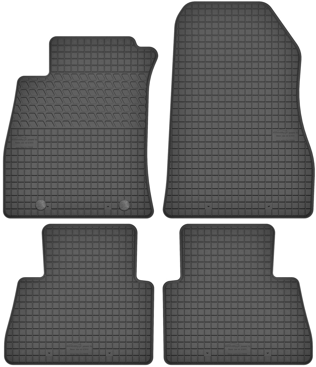 Gummimatten Gummi Fussmatten Satz für Nissan Juke (ab 2010) - Passgenau