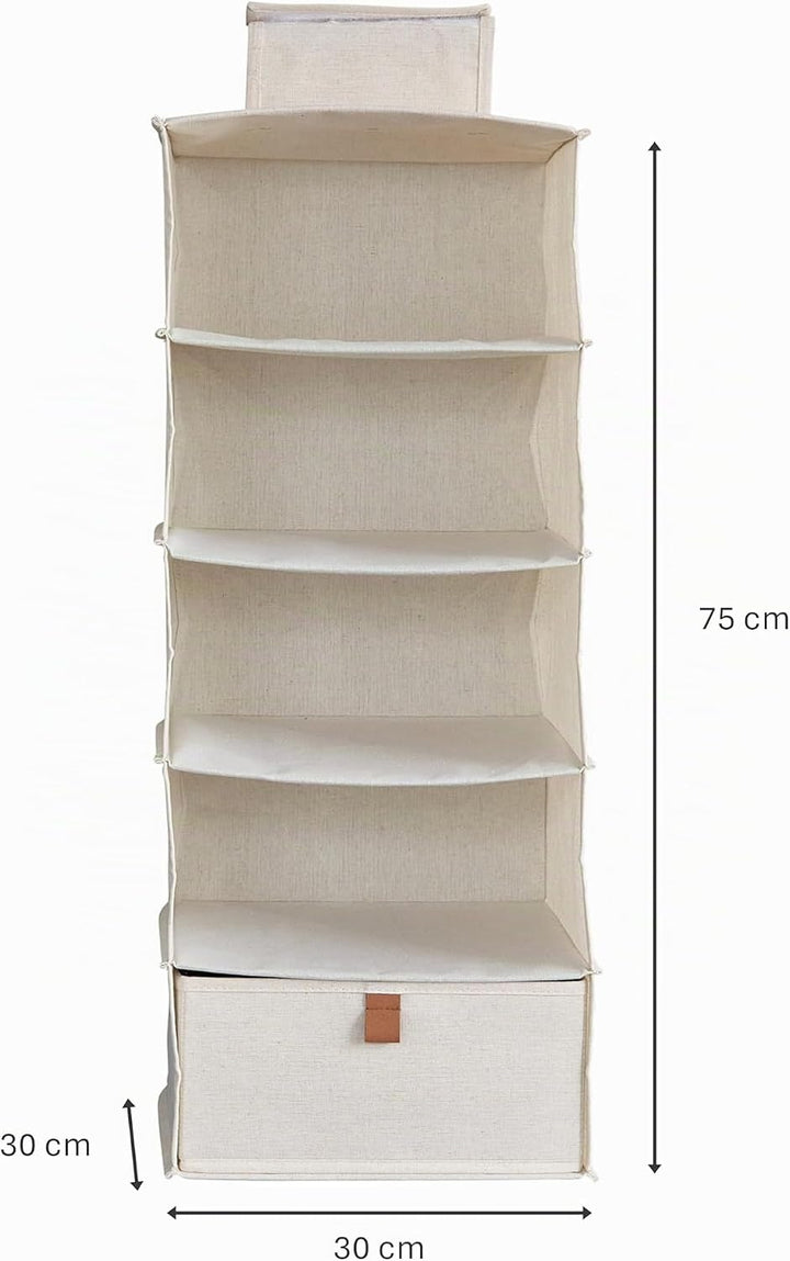Love IT Store IT - Premium - Hängeregal für den Kleiderschrank - Schrank Organizer aus Stoff - Verst