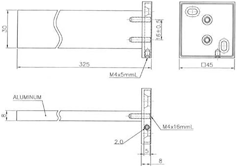 Sotech Handtuchhalter Peti 325 mm für Wandmontage Handtuchstange Wandhandtuchhalter Wandhandtuchstan