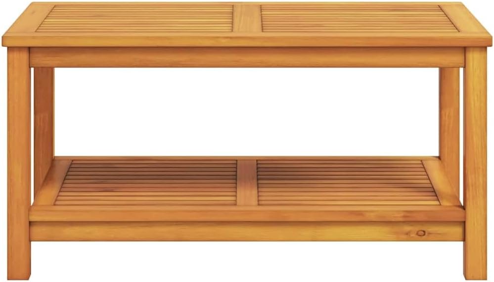 vidaXL Beistelltisch Braun 90 x 50 x 45 cm Massivholz Akazie, Stylische, rustikale Aufbewahrung für
