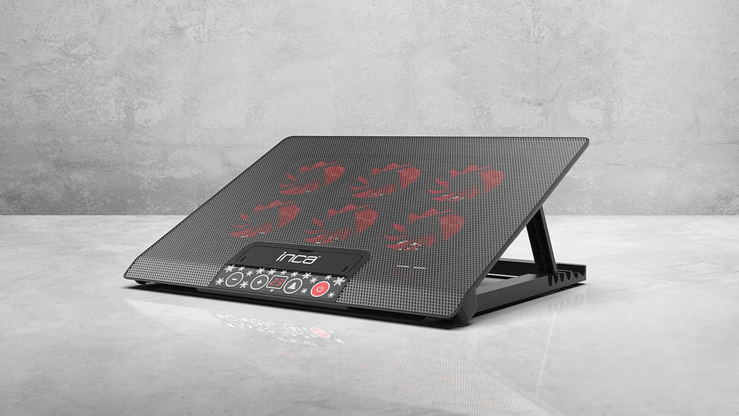Inca INC-601 GMS 6X Lüfter,Control Panel,2X USB,6 Stufen Gaming Notebook Kühler 7-17