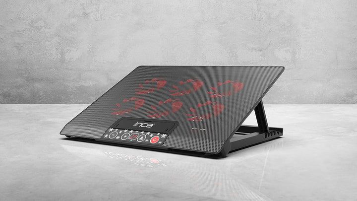 Inca INC-601 GMS 6X Lüfter,Control Panel,2X USB,6 Stufen Gaming Notebook Kühler 7-17