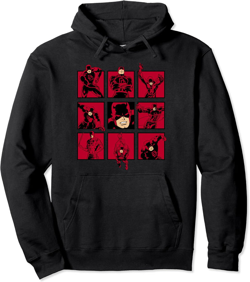 Marvel Daredevil The Faces of The Man With No Fear Pullover Hoodie
