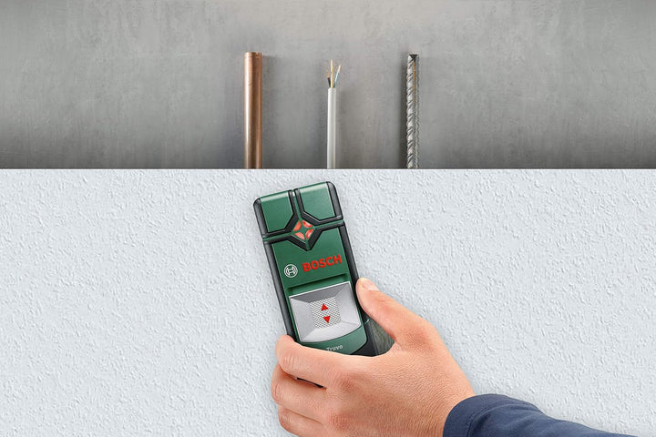 Bosch Ortungsgerät Truvo (Ein-Knopf-Bedienung für einfache Nutzung, Strom & Metall