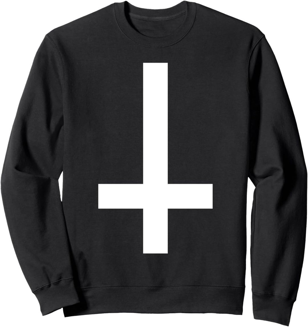 Invertiertes Kreuz Antichrist Pagan Goth Satan Vamp Sweatshirt