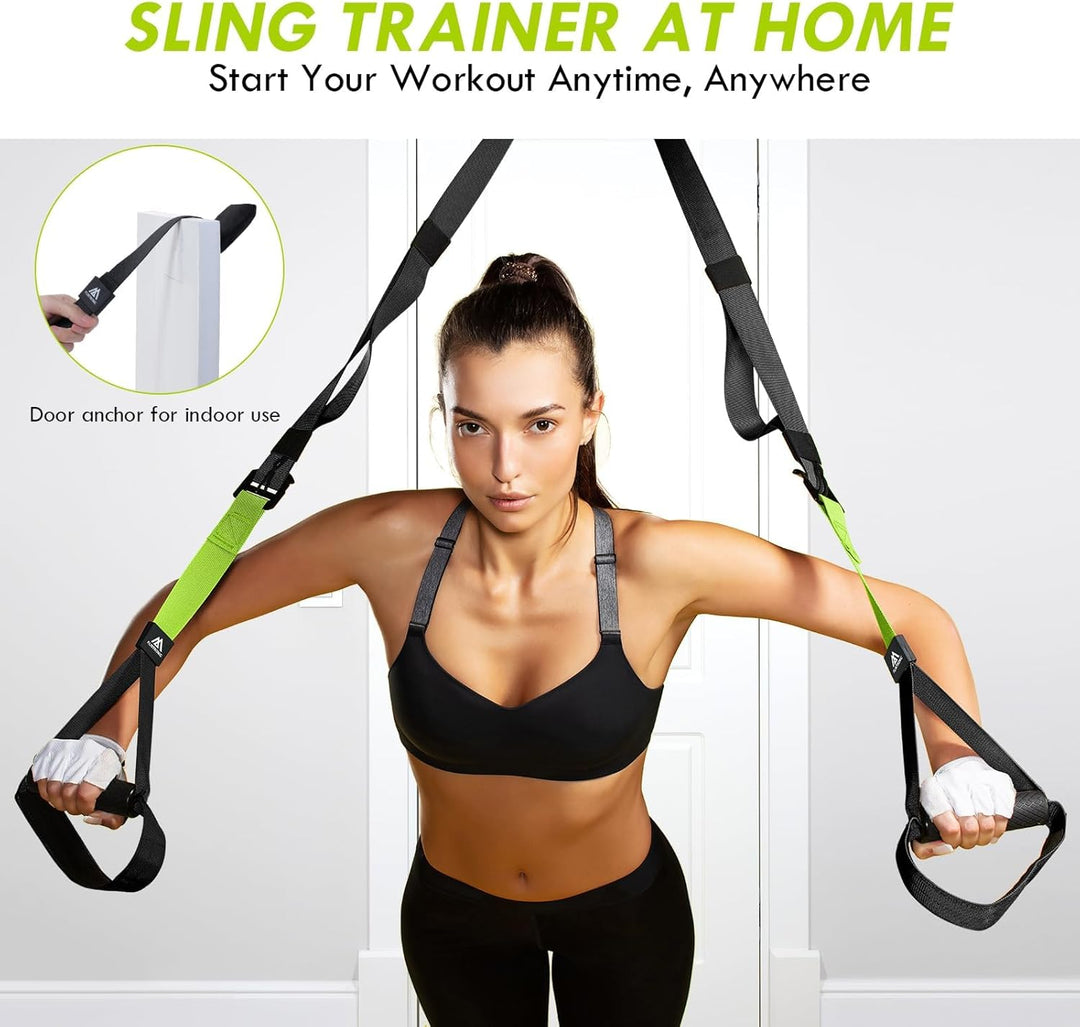Flintronic Schlingentrainer, Sling Trainer Set für EIN Ganzkörpertraining, Schlingentrainer für Zuha