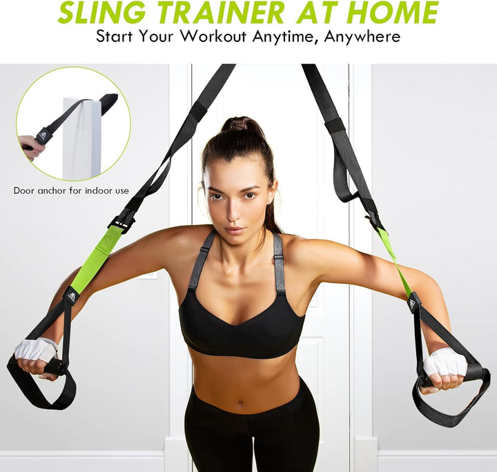 Flintronic Schlingentrainer, Sling Trainer Set für EIN Ganzkörpertraining, Schlingentrainer für Zuha
