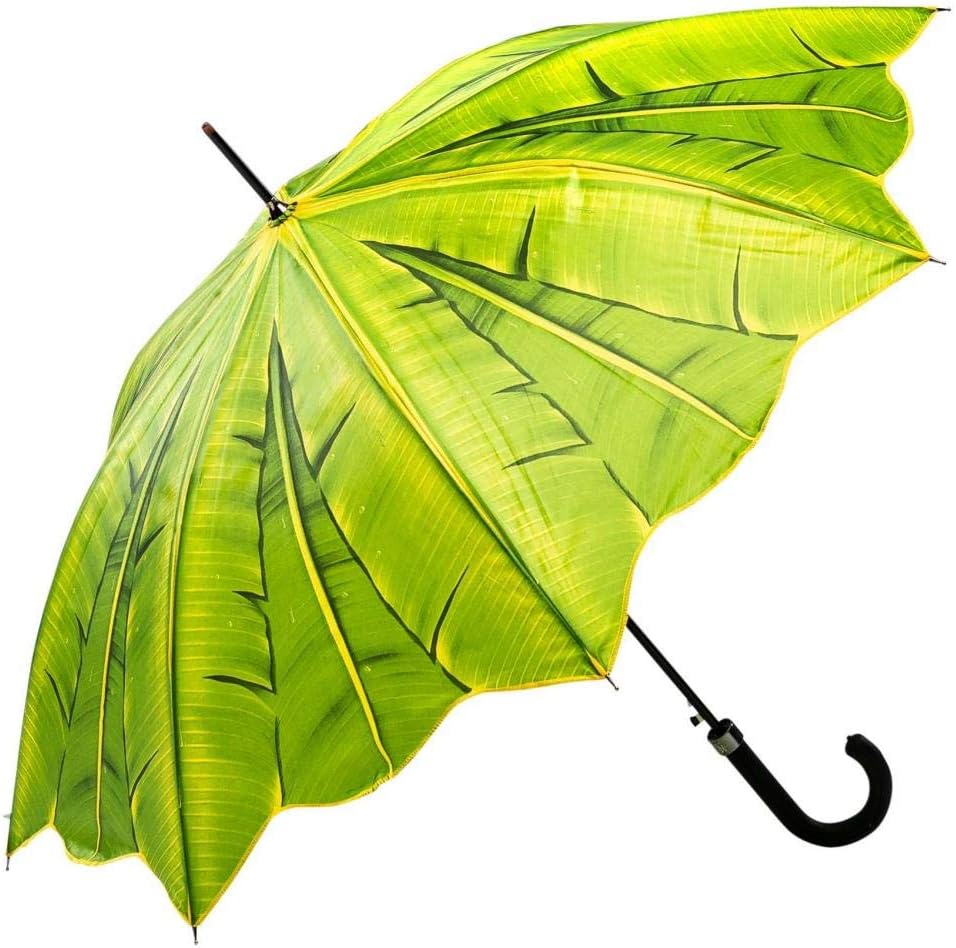 LUCKYWEATHER Regenschirm Stockschirm Damen/Herren Motiv Palme Auf-Automatik I Stockregenschirm gross