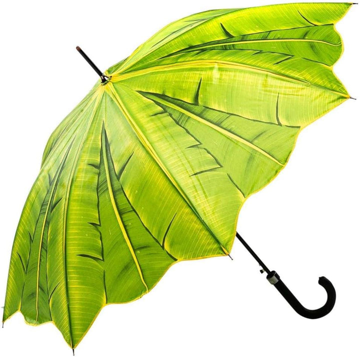 LUCKYWEATHER Regenschirm Stockschirm Damen/Herren Motiv Palme Auf-Automatik I Stockregenschirm gross