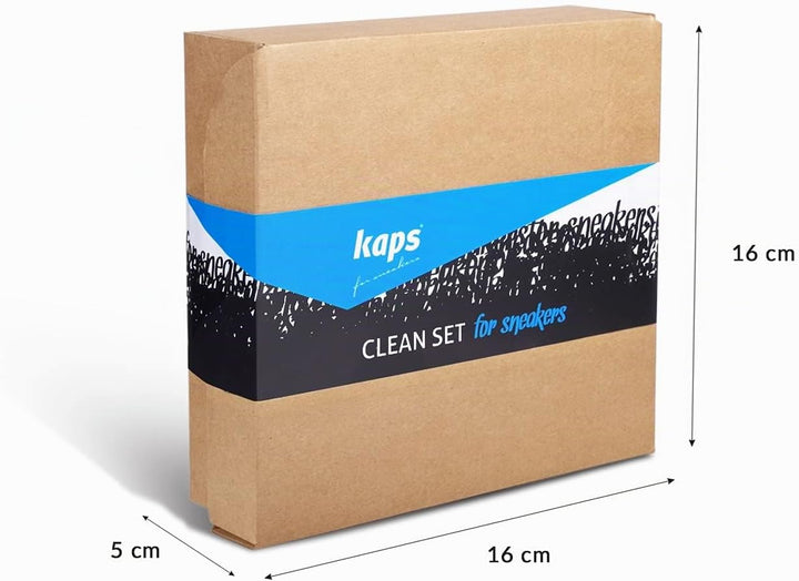 Kaps 4 Sneakers Schuhpflege Reinigungsset, Gel Sneaker Reiniger, wasserabweisendes Schuhschutz Spray
